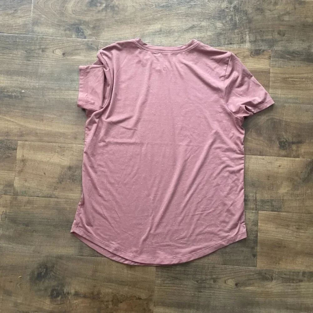 Lululemon Mauve Pink Speckled‎ Short Sleeve Tee Soft Stretch Top